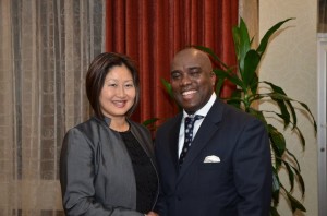 Honourable Senator Yonah Martin & Honore Gbedze Founder/CEO