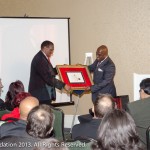 Michael Okoth with Honore Gbedze 